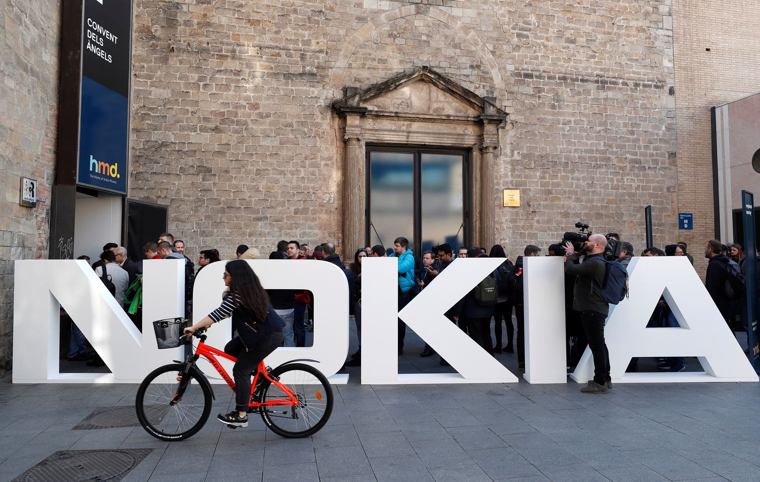 Nokia logo Barcelona mobiilimessil