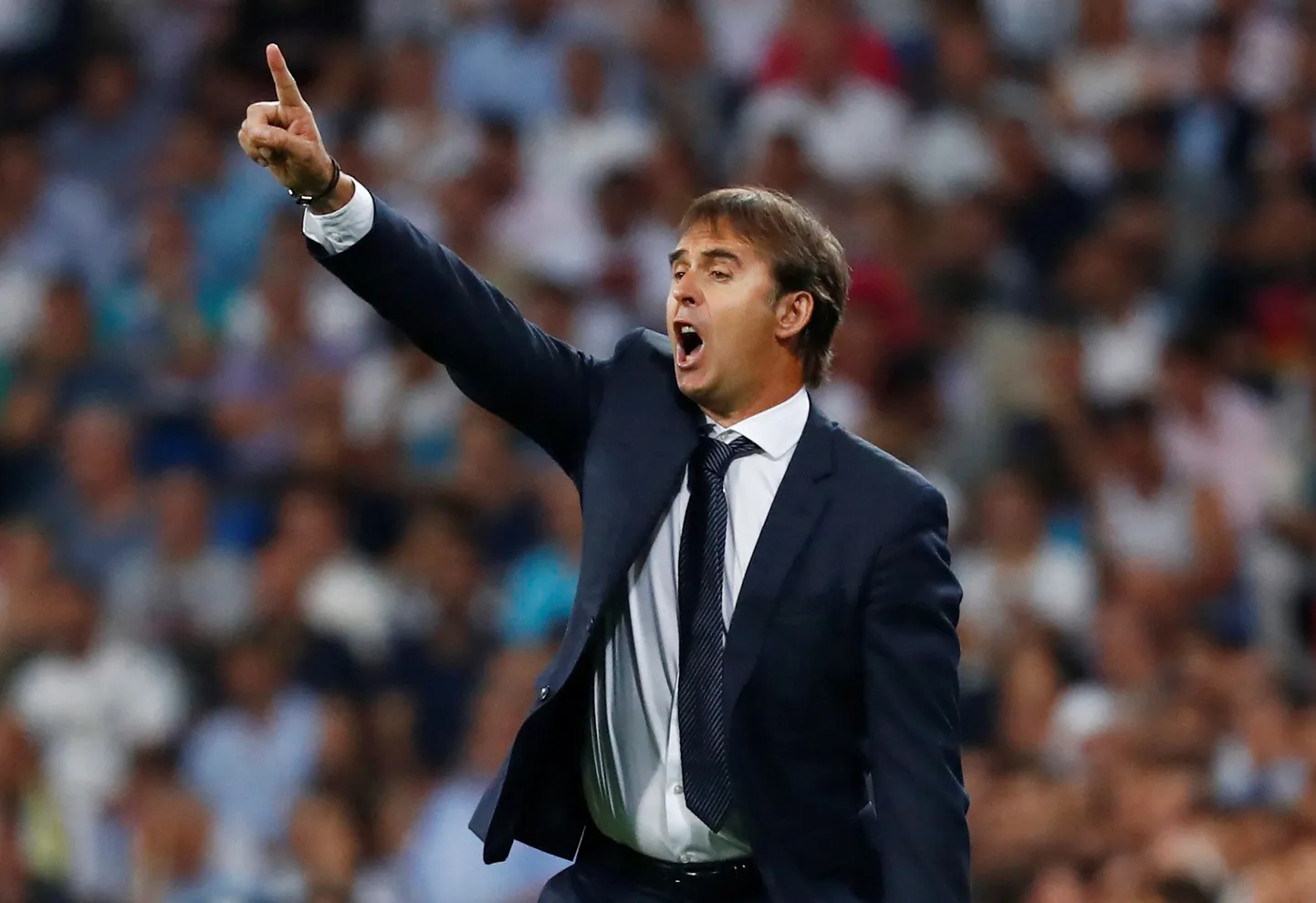 Madridi Reali jalgpallimeeskonna peatreener Julen Lopetegui.