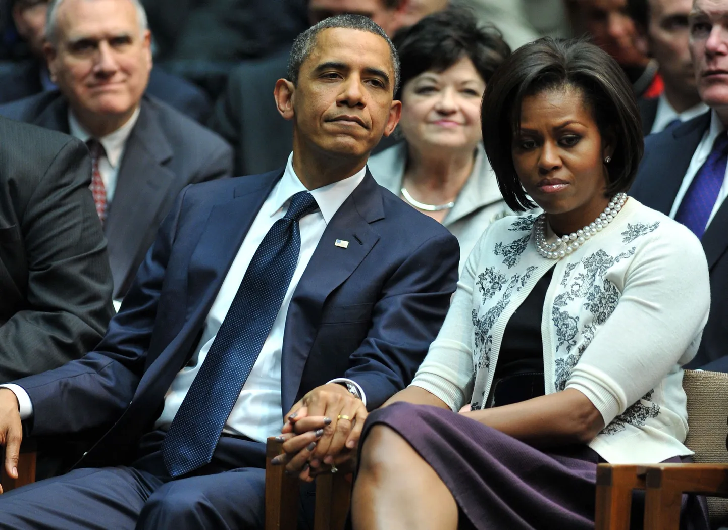 Barack ja Michelle Obama mälestustseremoonial Tucsonis Arizona osariigis.