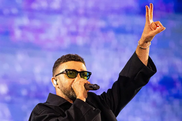 Justin Timberlake astub üles Tallinna lauluväljakul.