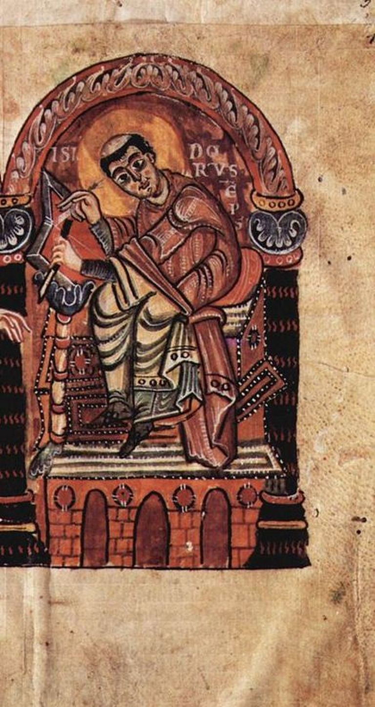 Sevilla Isidorus keskaegsel illustratsioonil