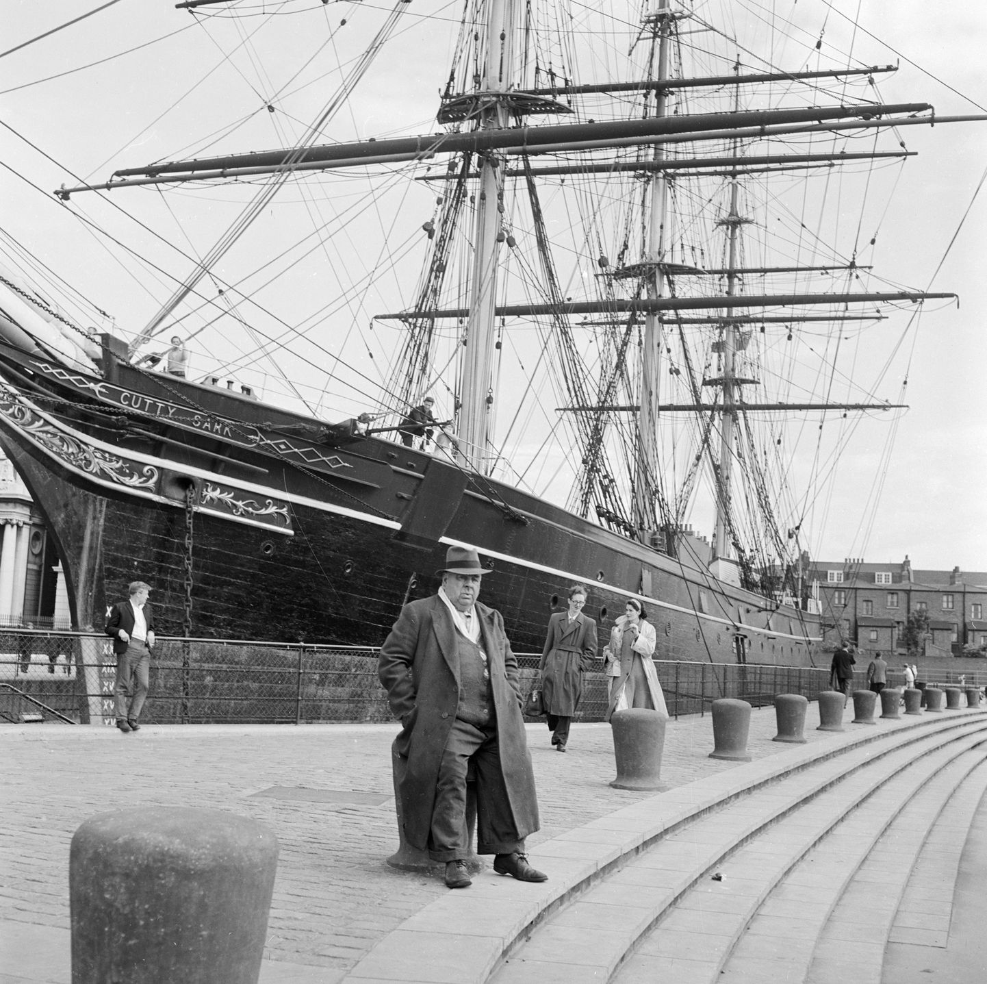 Ajalooline purjelaev Cutty Sark dokis Greenwichis 1955 - 1965