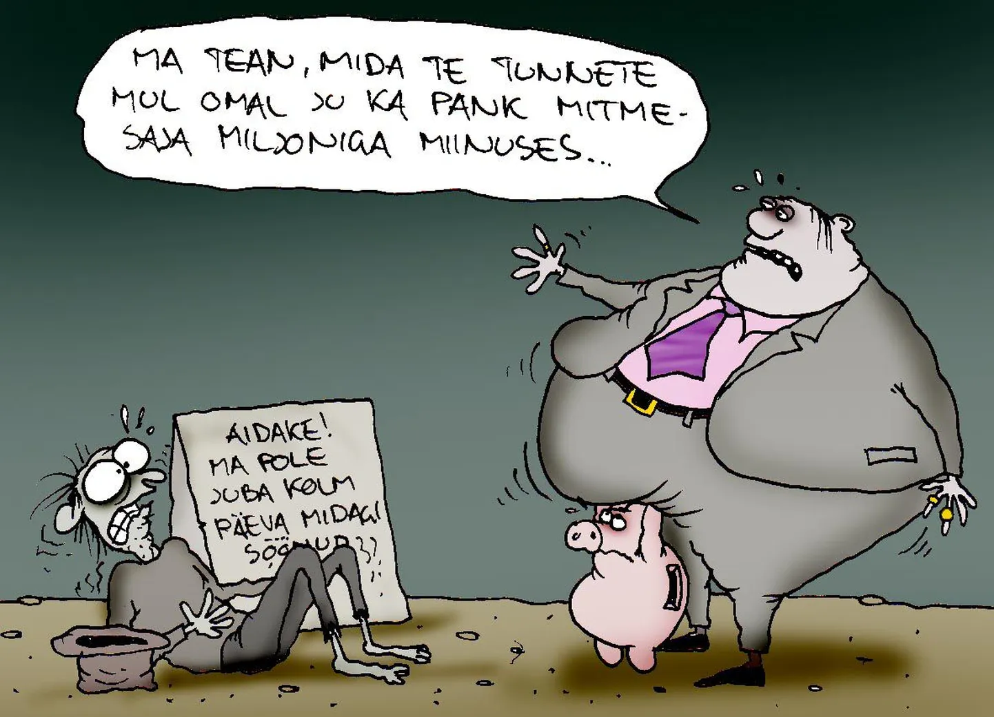 Pankuritel raske aeg.