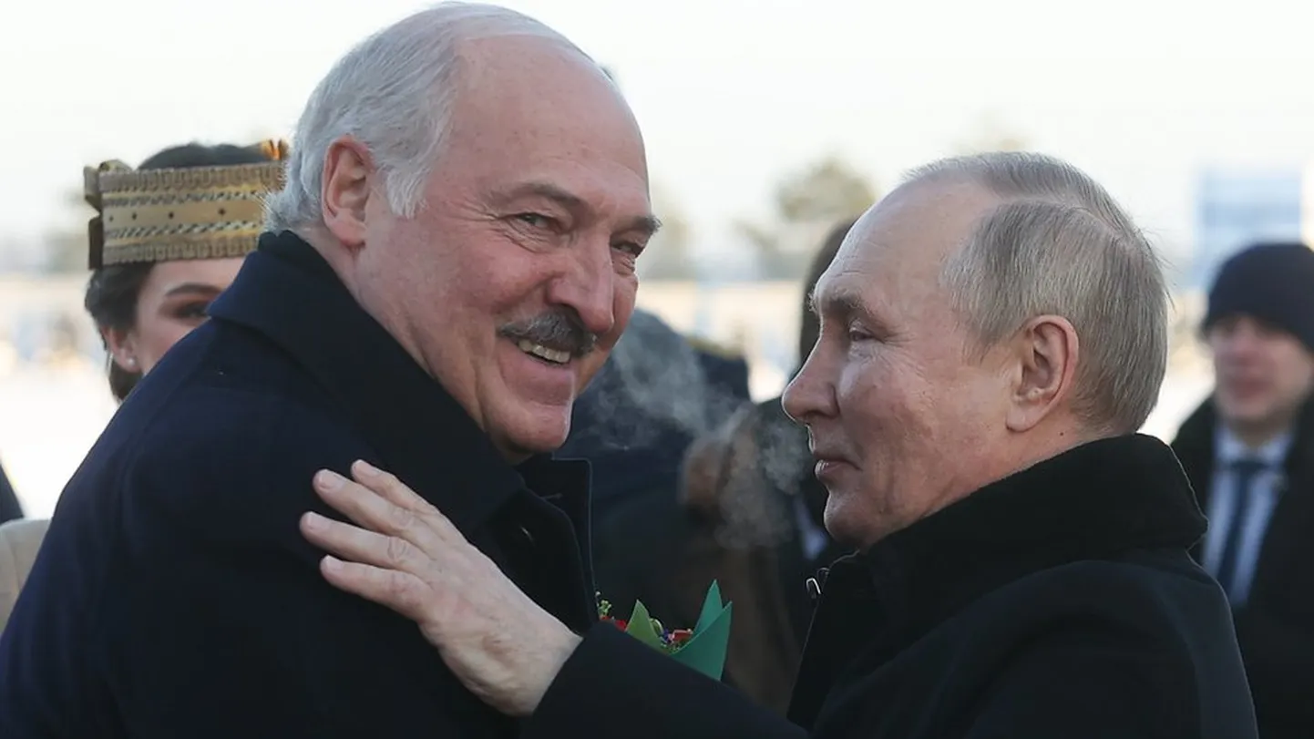 Президент Беларуси Александр Лукашенко и президент России Владимир Путин.
