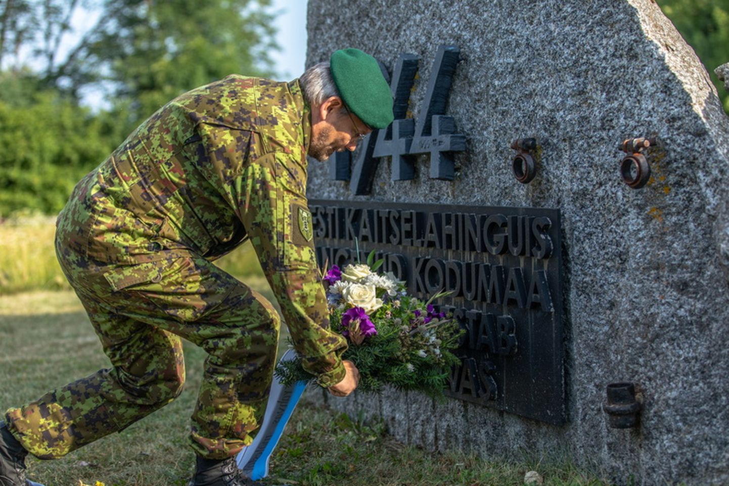 В Синимяэ почтили память погибших в боях летом 1944 года.