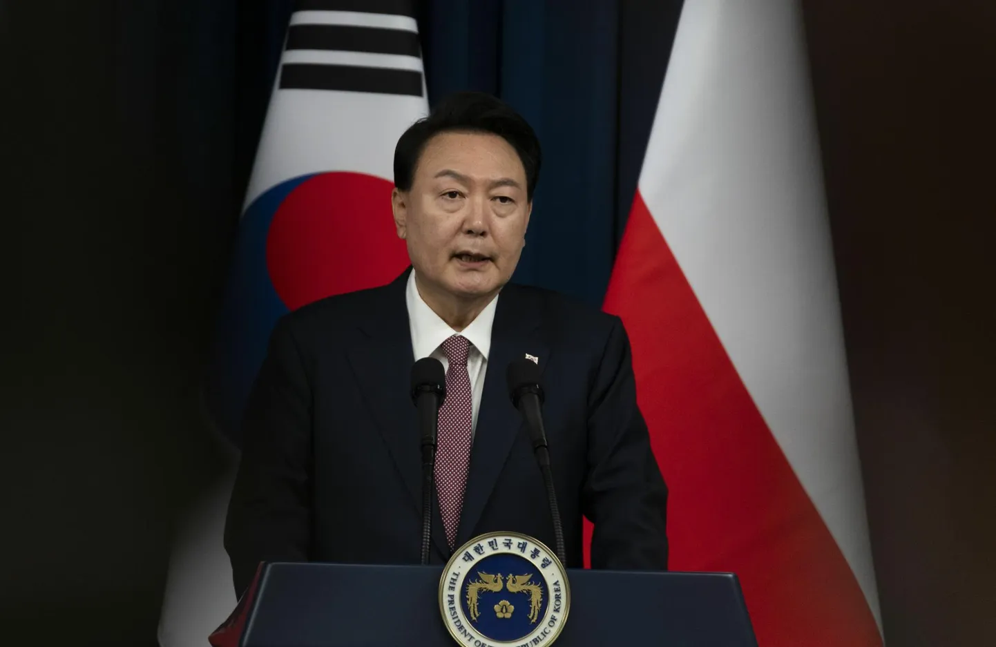 Lõuna-Korea president Yoon Suk-yeol.