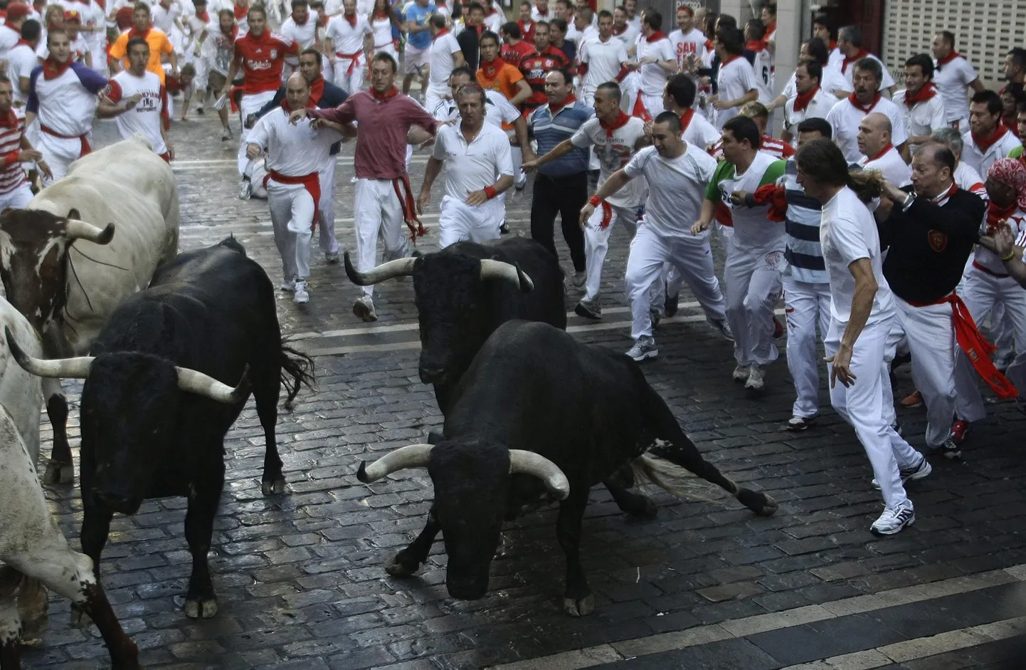 Pamplona härjajooks.