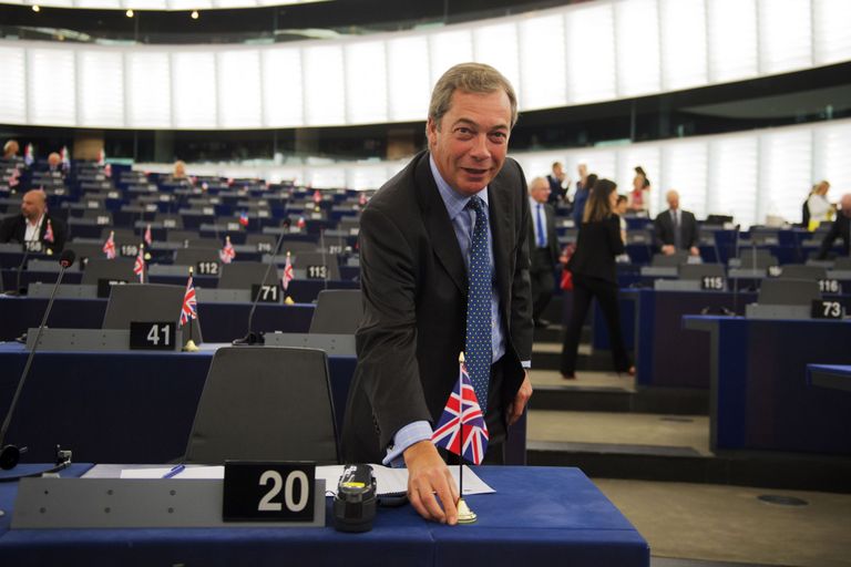 Nigel Farage Euroopa Parlamendis.