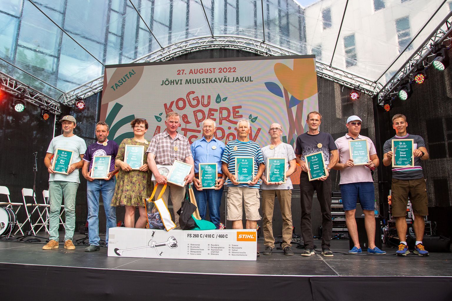 2022. aasta parimate metsamajandajate tunnustamine Jõhvis kogu pere metsapäeval.