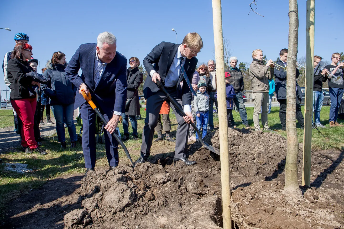 Eesti Vabariigi sajanda aastapäeva auks istutati Hiiule sadakond tammepuud.