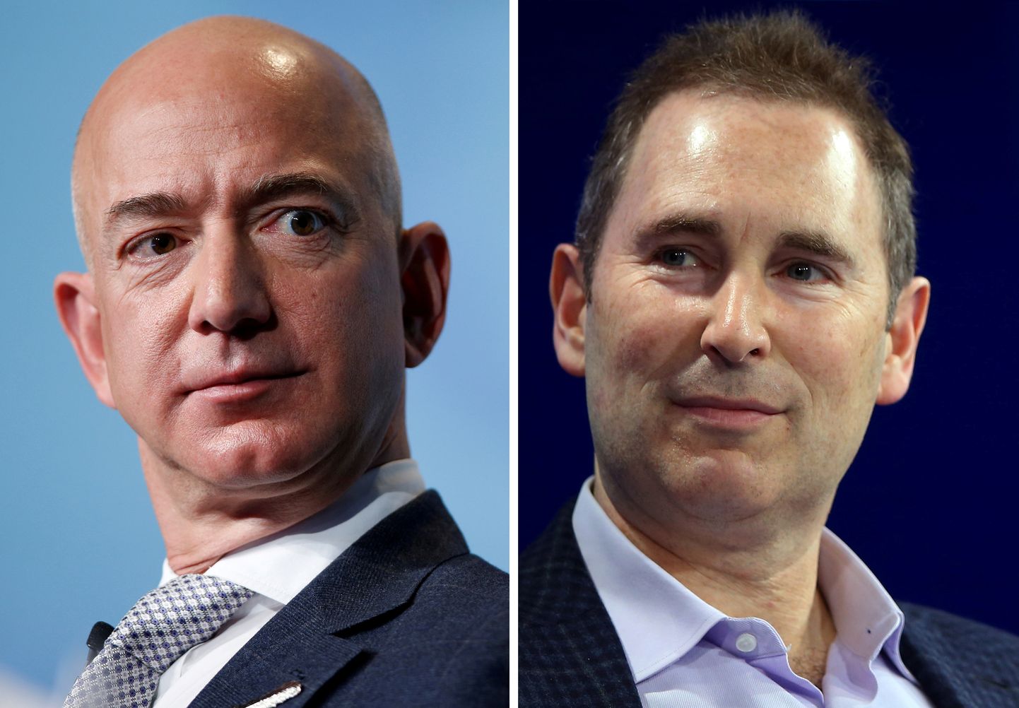 ''Amazon'' dibinātājs Džefs Bezoss, ''Amazon Web Services'' vadītājs Endijs Džasijs