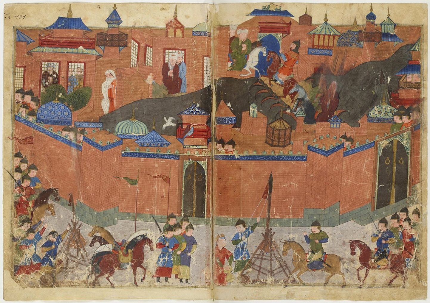 Bagdadi piiramist kujutav illustratsioon