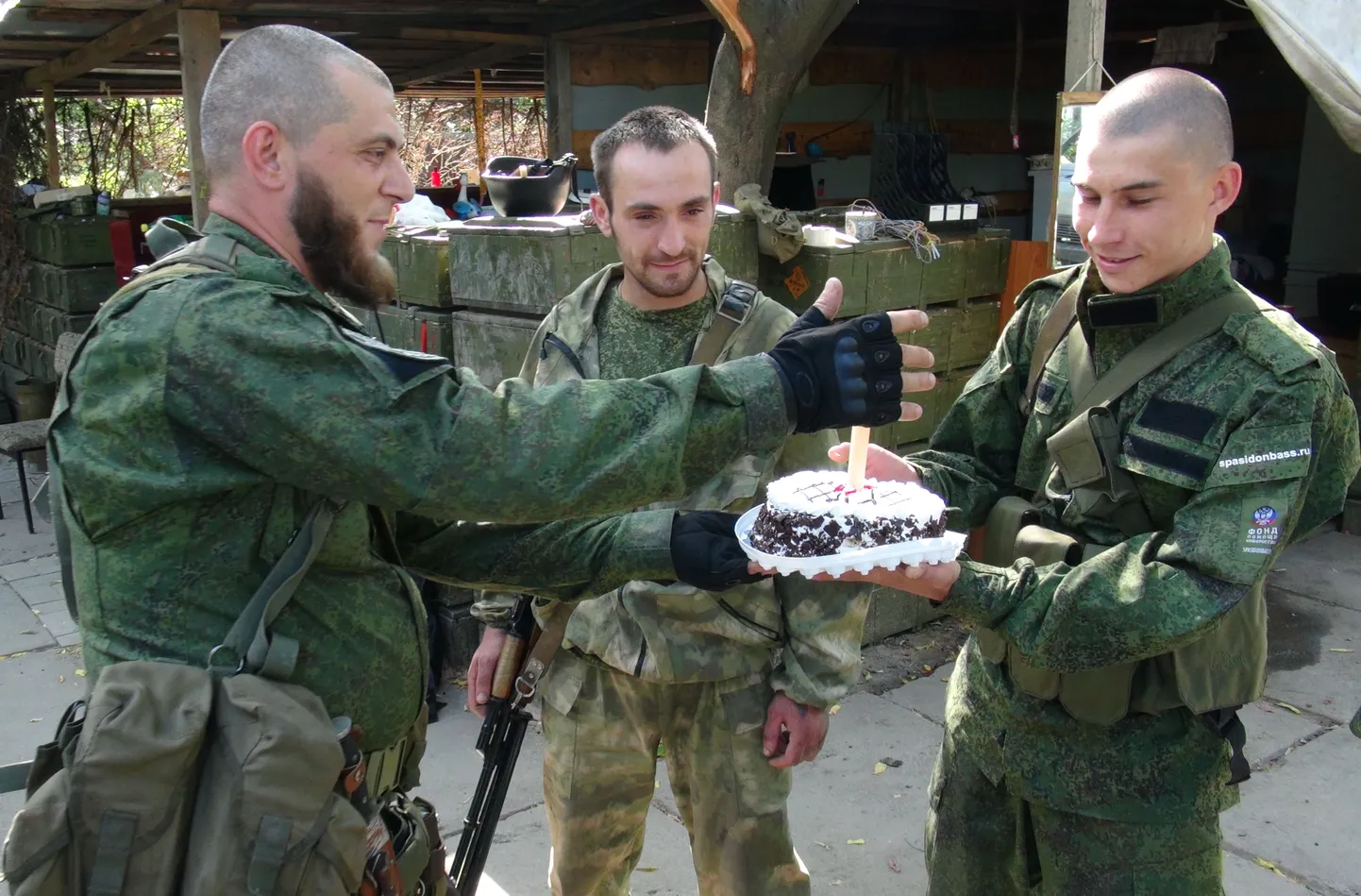 Separatistide sõjaväeüksuse Vostok liikmed