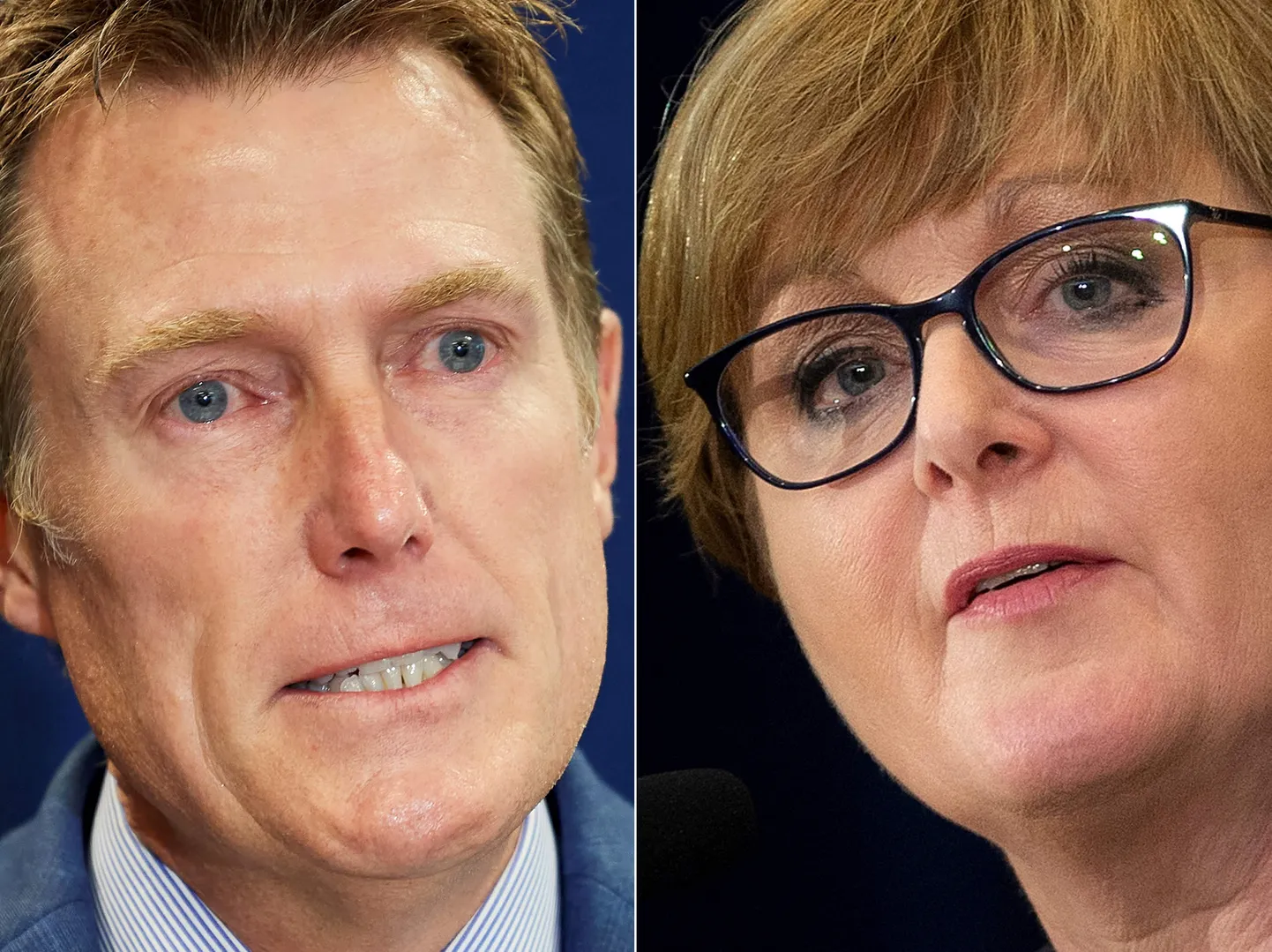 Austrālijas ģenerālprokurors Kristians Porters un aizsardzības ministre Linda Reinoldsa.