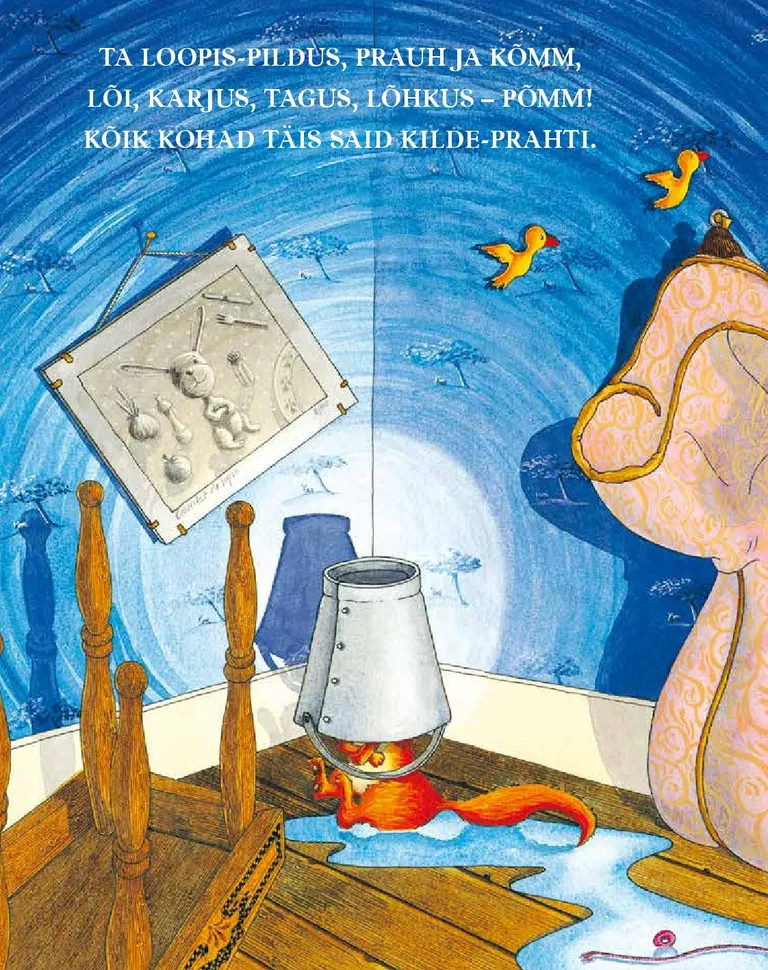 Illustratsioon Debi Gliori värssraamat «Mis ka ei juhtuks».