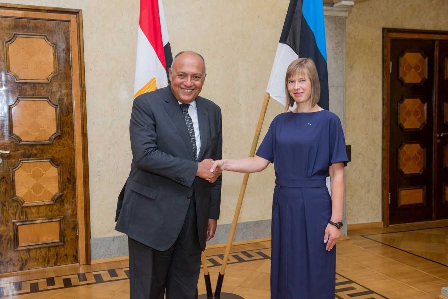 Vabariigi president Kersti Kaljulaid kohtus Egiptuse välisministri Sameh Hassan Shoukry'ga