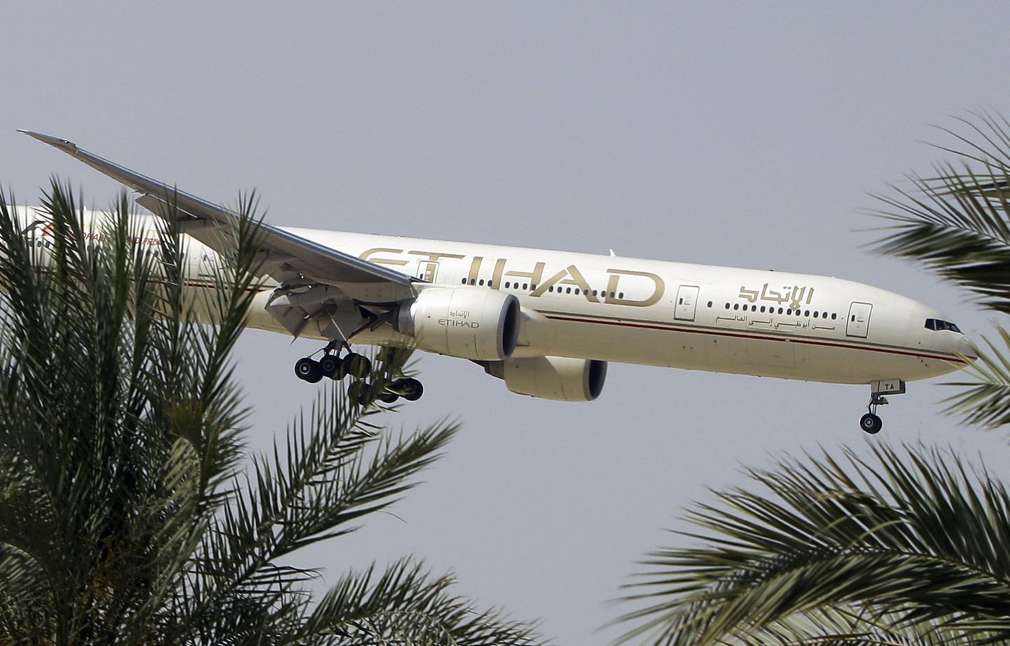 Etihadi lennufirma lennuk Abu Dhabis maandumas.