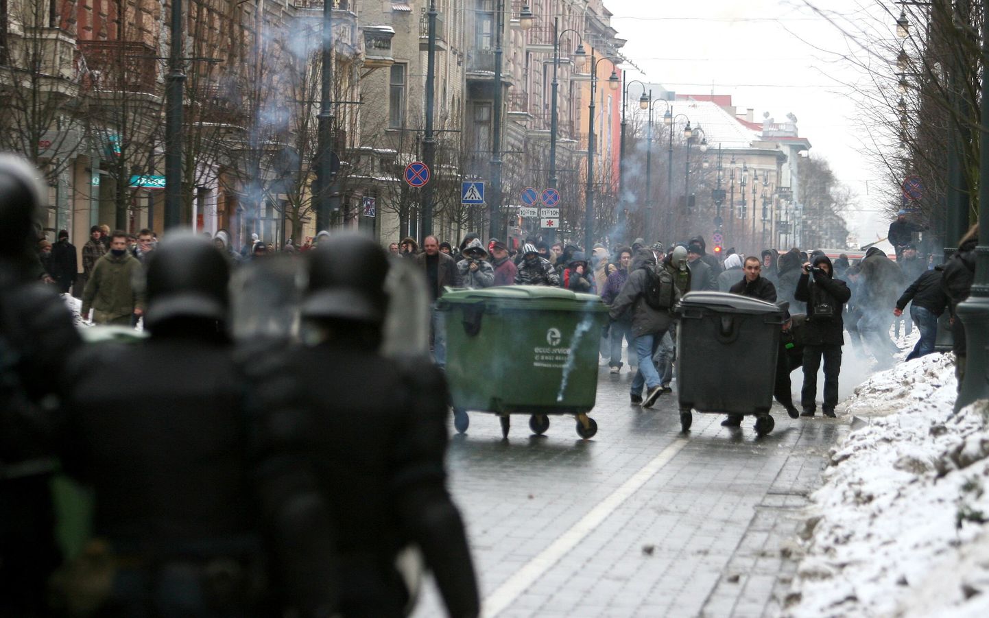 Rahutused Vilniuses.