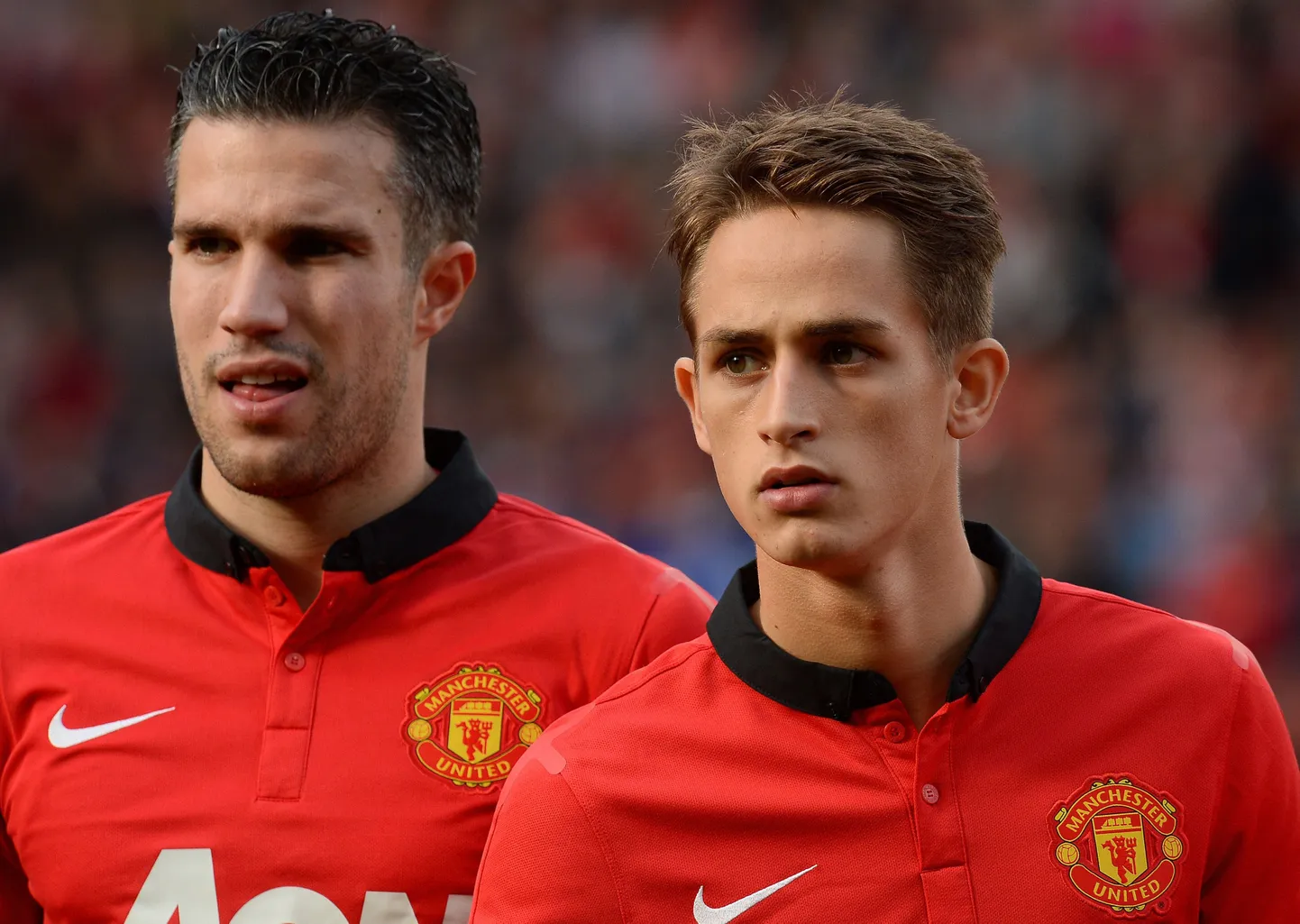 Robin van Persie (vasakul) ja Adnan Januzaj.