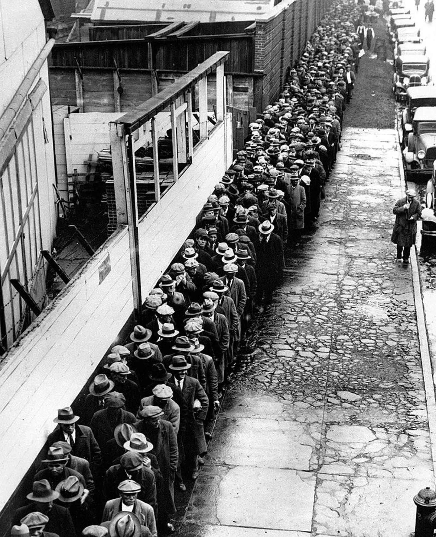 Töötute ja kodutute meeste supiköögisaba 1932. aastal New Yorgis.