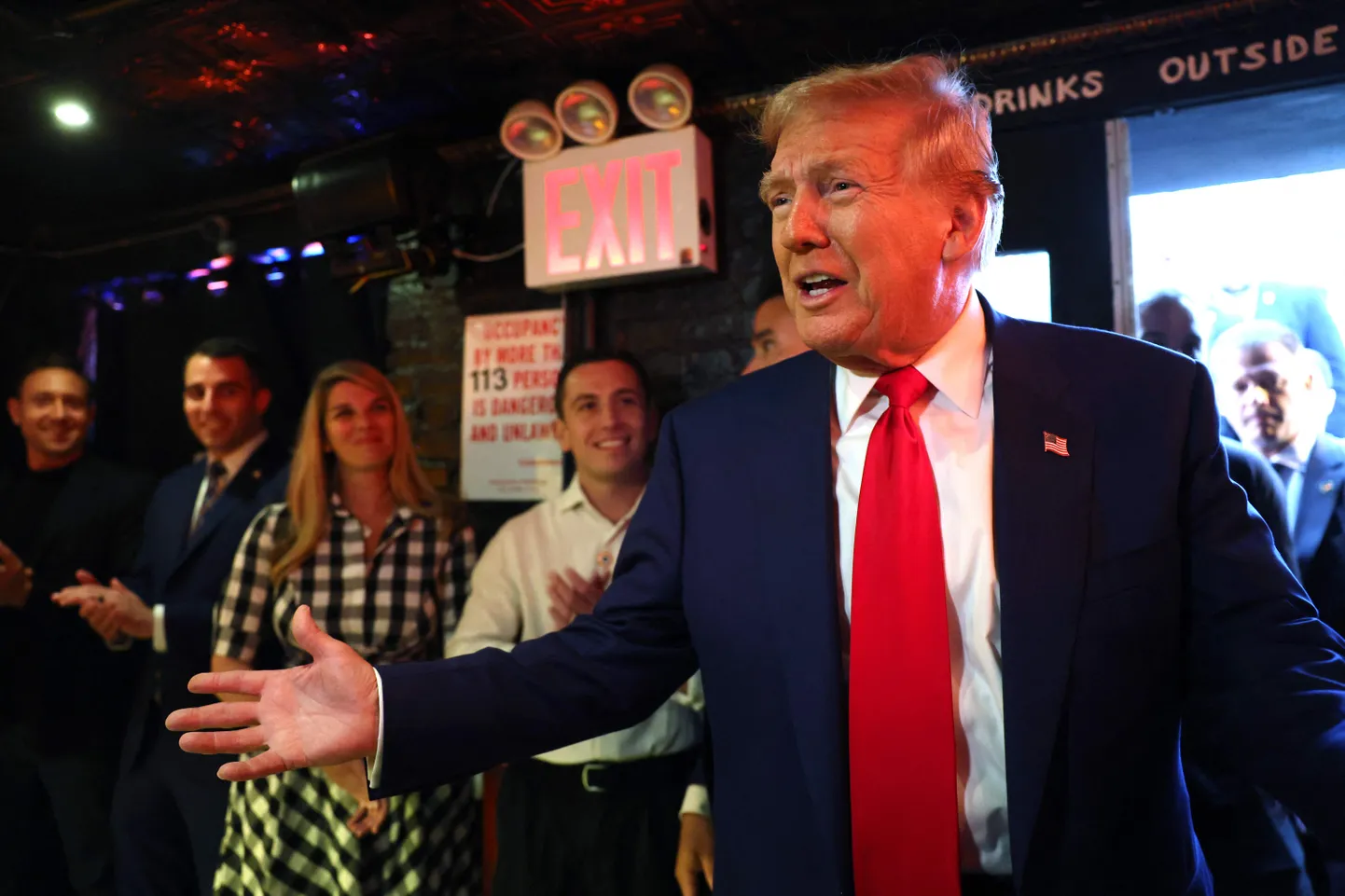 Vabariiklaste presidendikandidaat ja endine USA president Donald Trump külastas 18. septembril 2024 New Yorgi West Village’is krüptovaluutateemalist baari Pubkey.