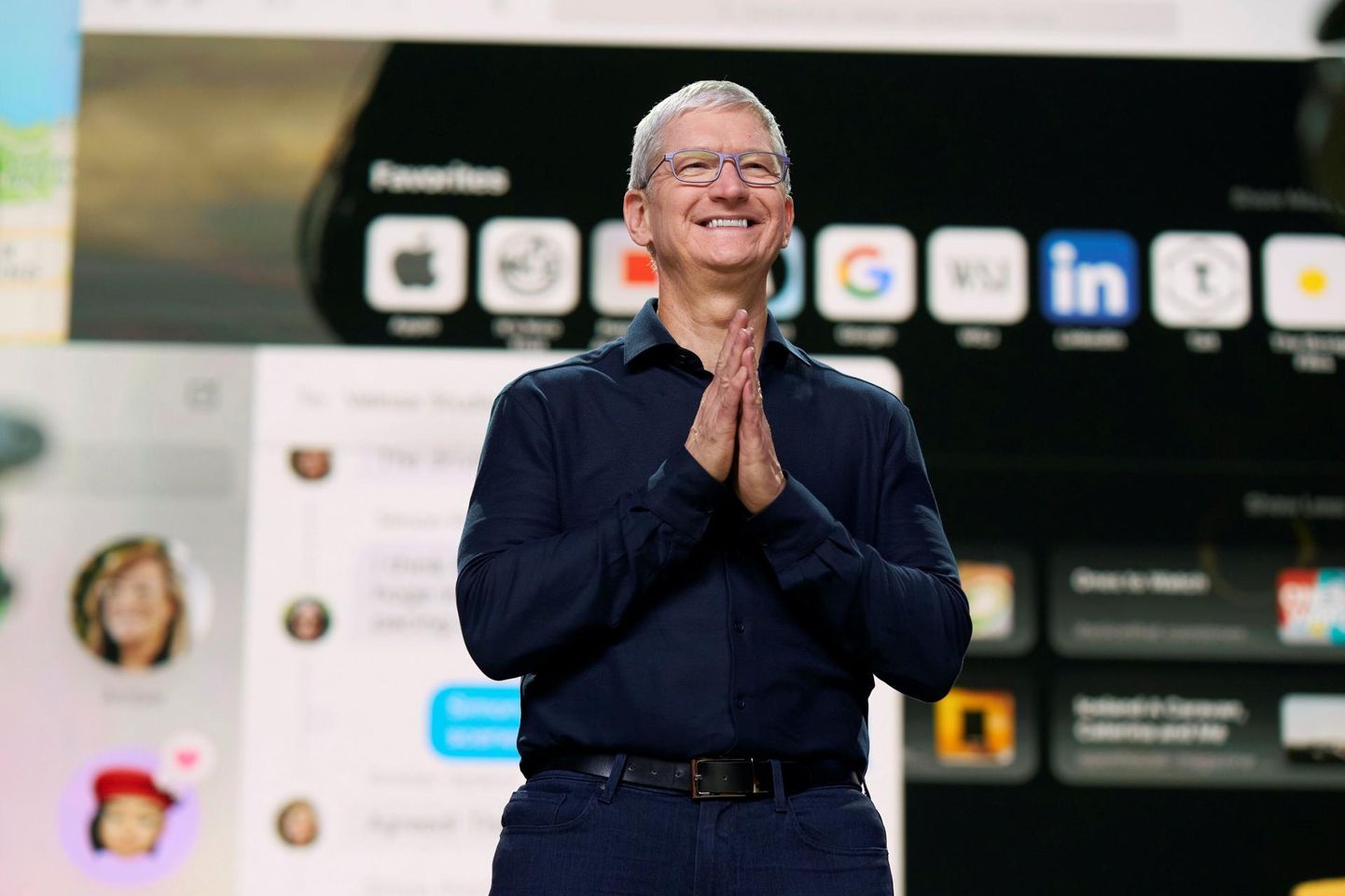 Apple’i tegevjuht Tim Cook. Ettevõte loobus plaanide ja tulevikus turule toodavate toodete kommenteerimises.
