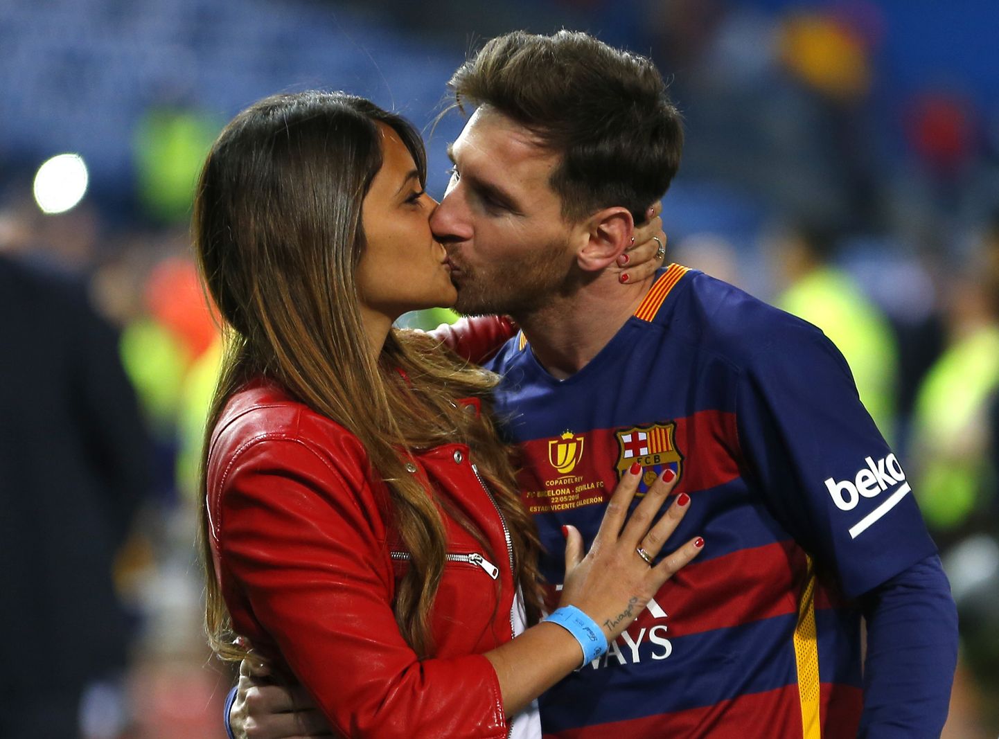 Lionel Messi ja ta naine Antonella Roccuzzo