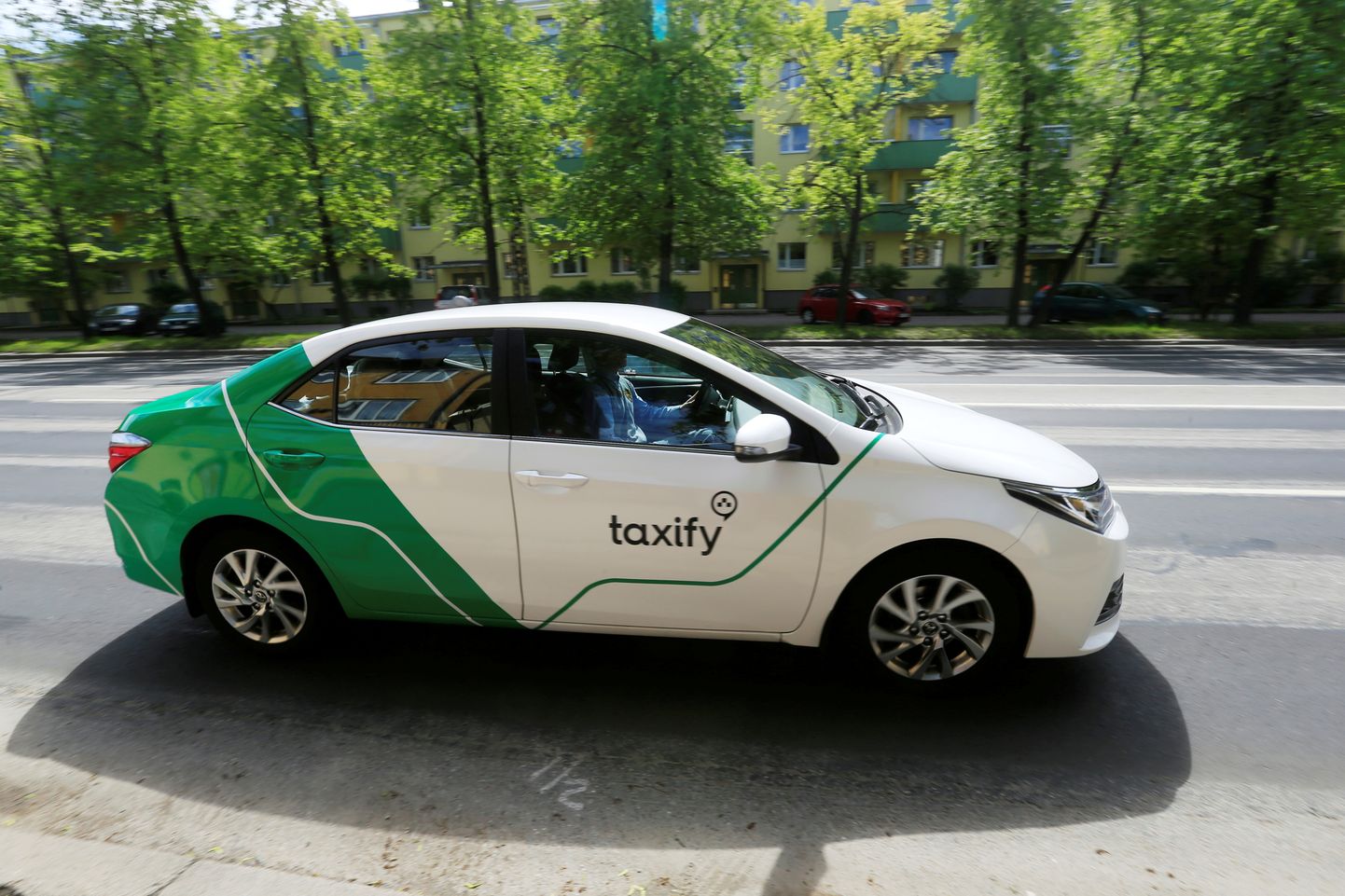 Taxify taksometrs. Ilustratīvs foto