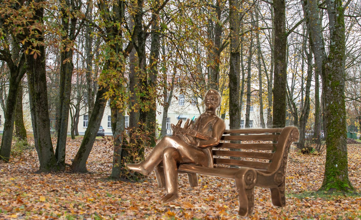 Sellel haljasalal peaks tulevikus koha leidma Jõhvi kõige kuulsama kohtuniku Eduard Bornhöhe skulptuur.
