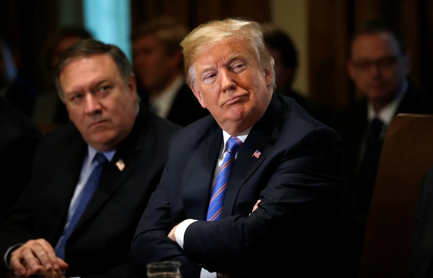 USA riigisekretär Mike Pompeo ja president Donald Trump.