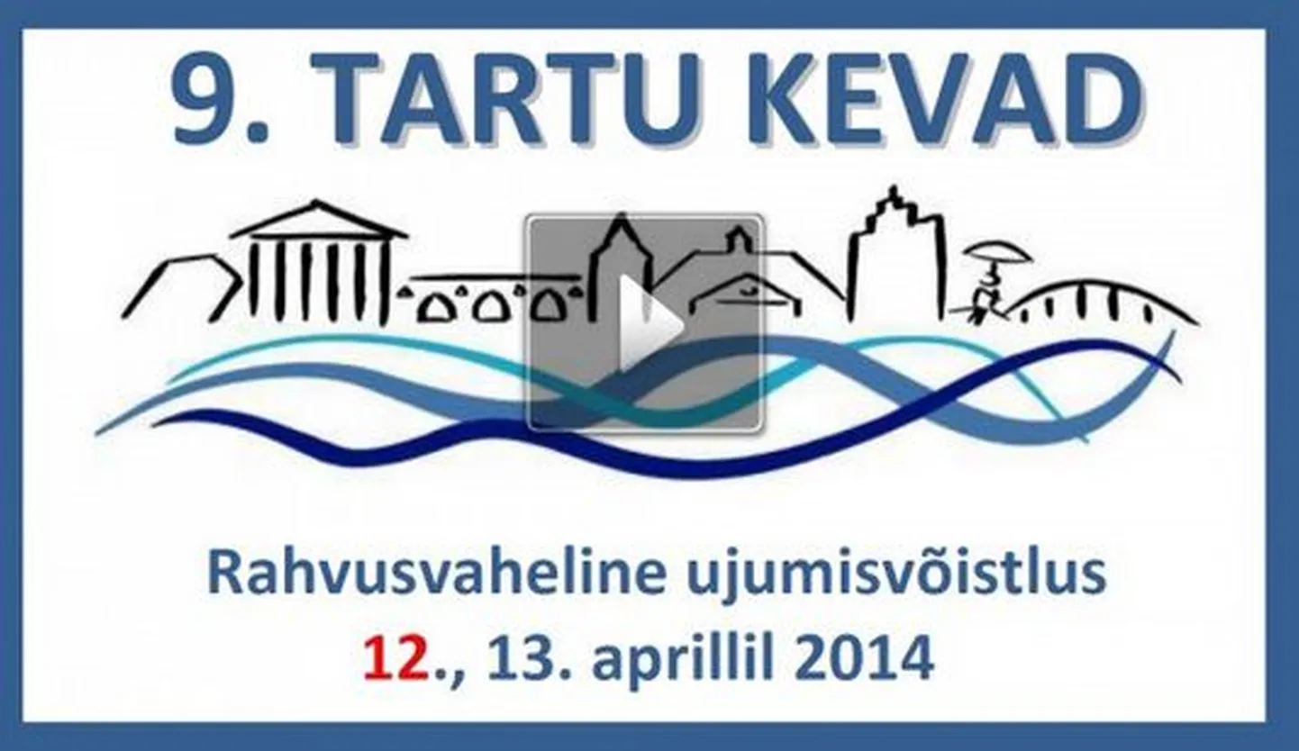 Ujumisvõistluse plakat.