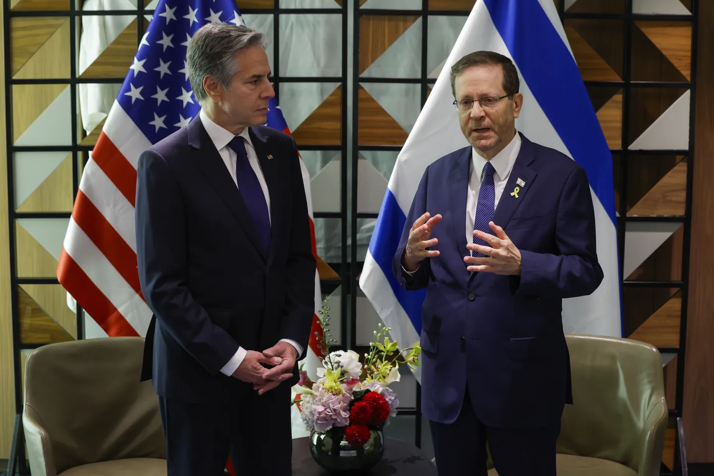 USA välisminister Antony Blinken ja Iisraeli president Isaac Herzog kohtumisel 1. mail Tel Avivis.