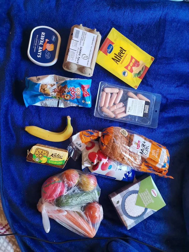 Продуктовый пакет Таллиннской Ласнамяэской основной школы.
