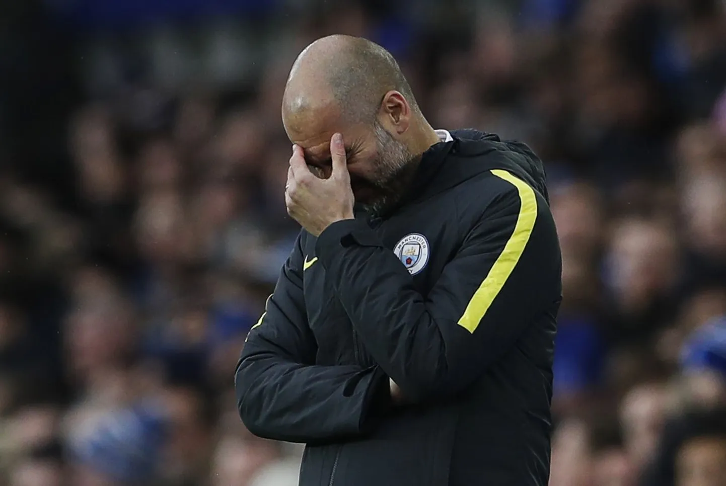 Pettunud Pep Guardiola.