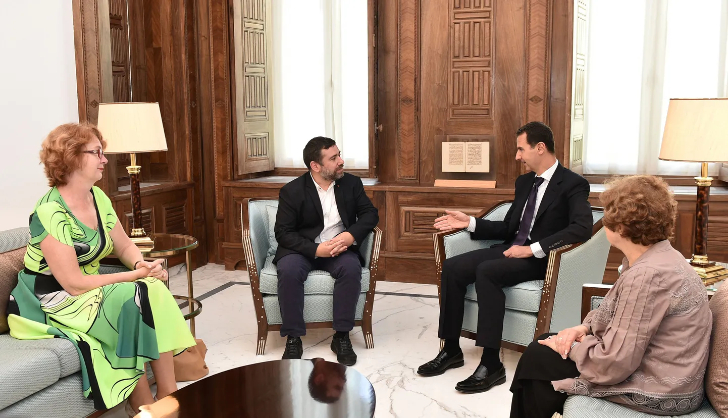Yana Toom kohtus Süürias europarlamendi delegatsiooni koosseisus president Bashar al-Assadiga.