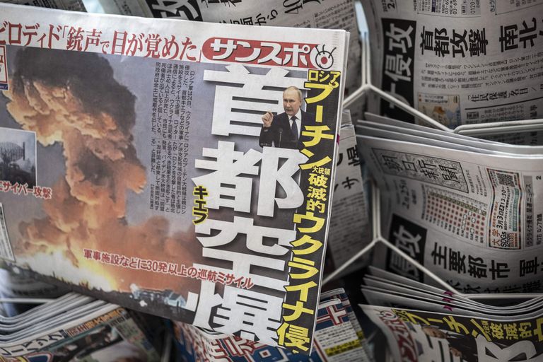 Jaapani ajalehed kirjutavad Venemaa invasioonist Ukrainasse
