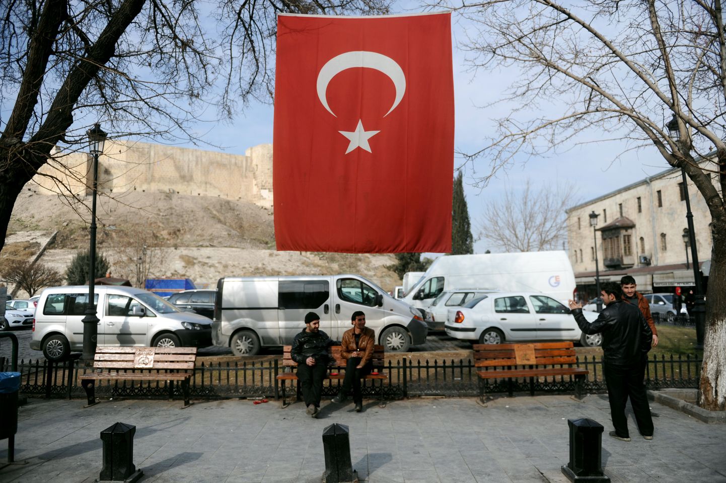 Türgi lipp riigi lõunaosas Gaziantepis.