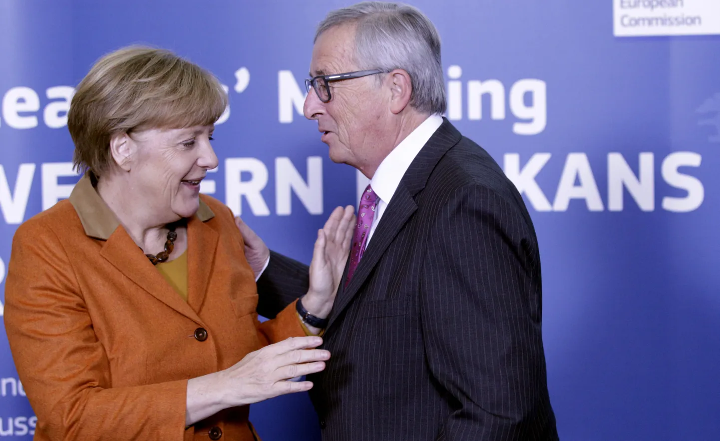 Saksa kantsler Angela Merkel ja Euroopa Komisjoni president Jean-Claude Juncker.