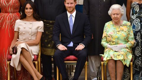 Фото: Меган Маркл и принц Гарри посетили королевский прием