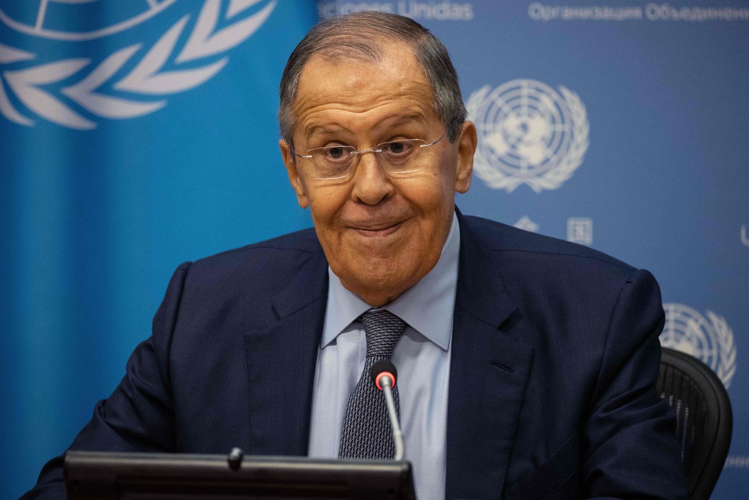 Venemaa välisminister Sergei Lavrov ÜRO-s.