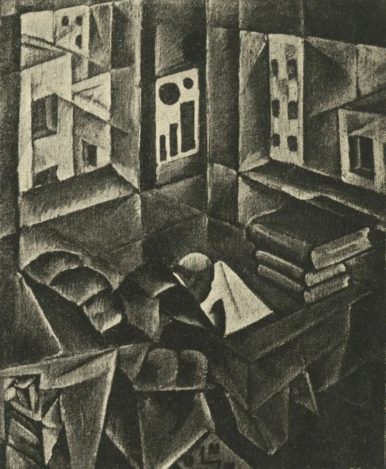 Ardo Sivadi. Büroo. U 1924. Õli