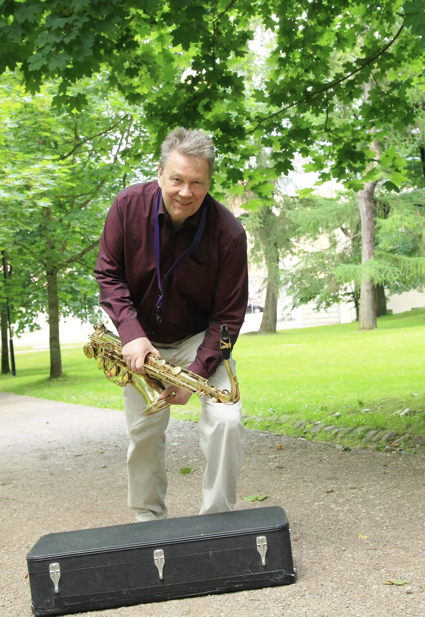Lembit Saarsalu, juba 50 aastat koos saksofoniga.