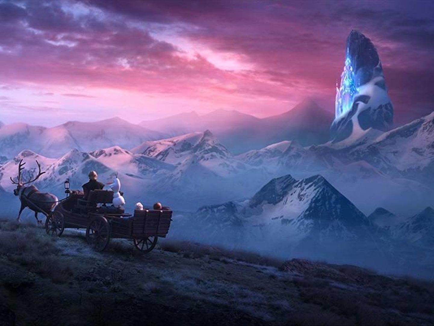 Kaader filmist "Lumekuninganna 2: Elsa ja Anna uued seiklused".