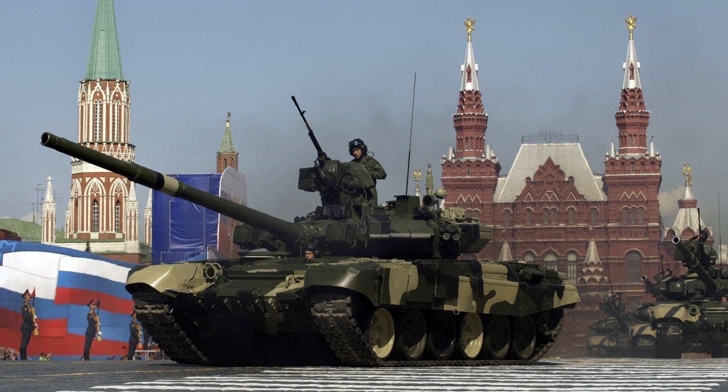Tank T-90 Moskvas tänavu 9. mail toimunud paraadil.