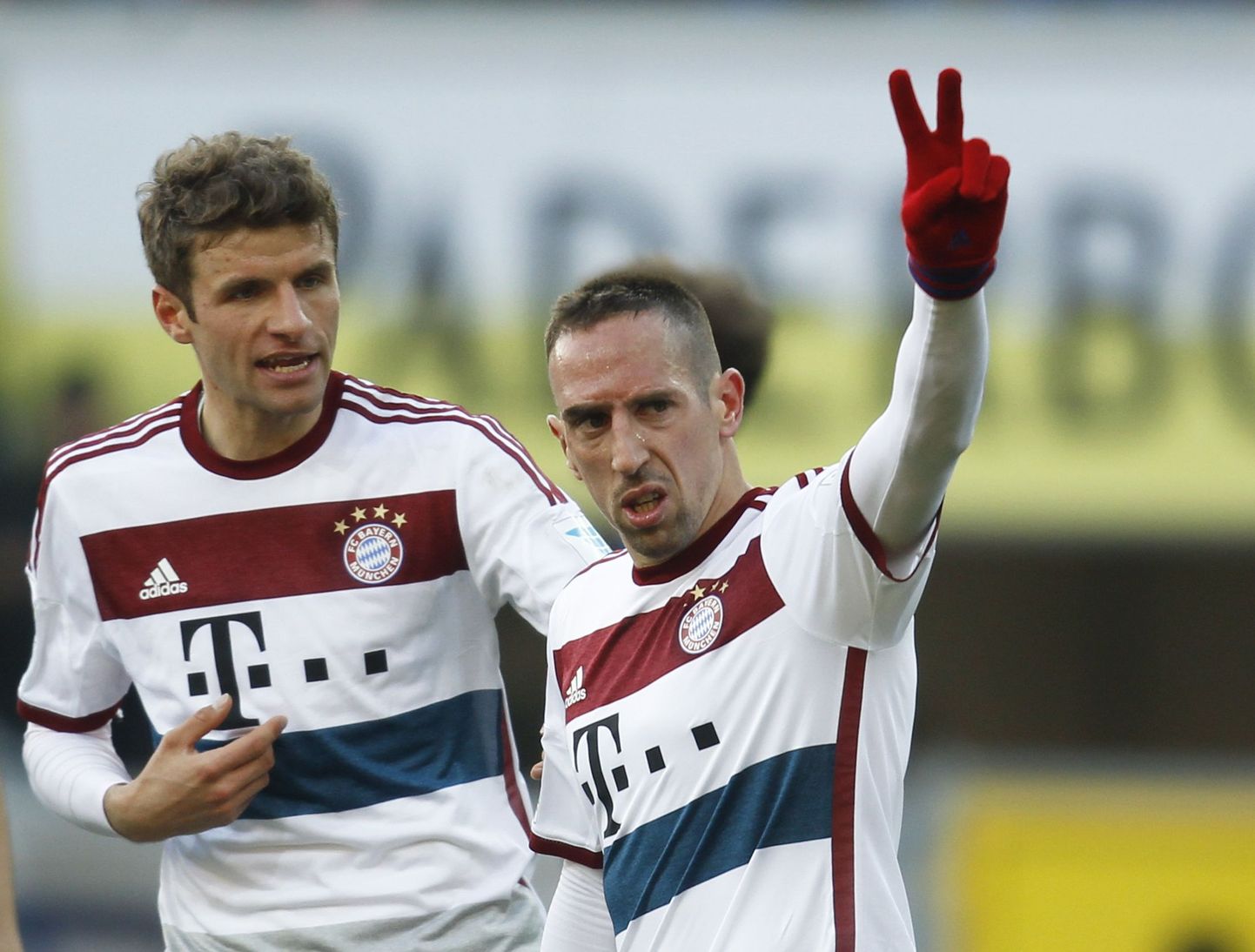 Franck Ribery (paremal) Müncheni Bayerni särgis.