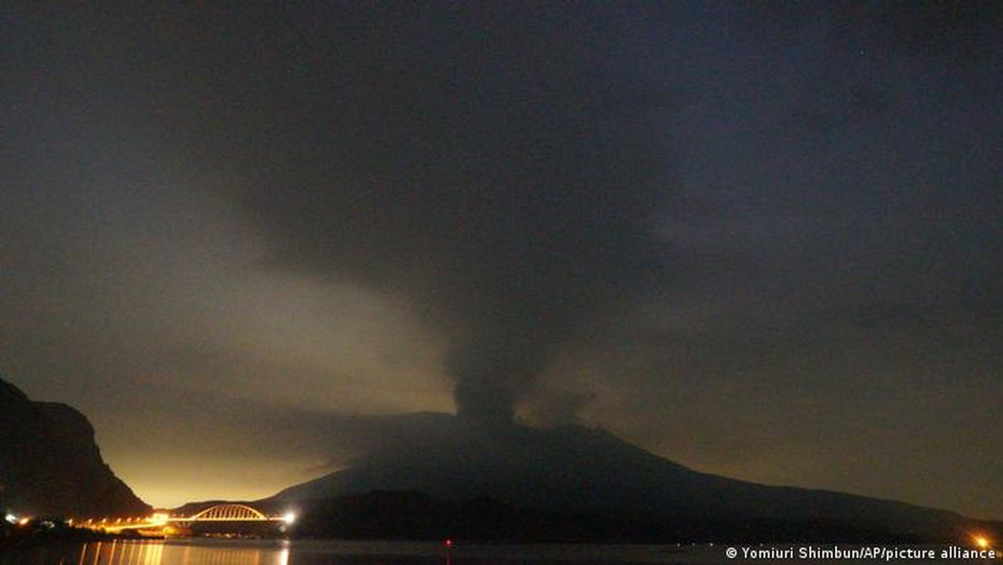 Извержение стратовулкана Сакурадзима