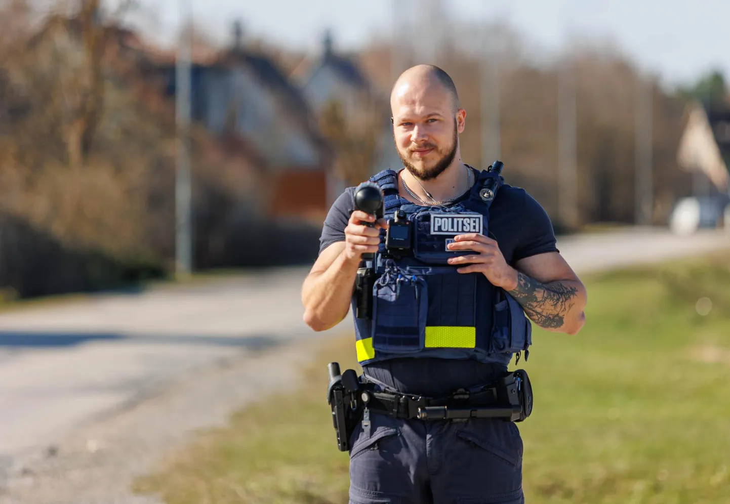 Liiklustalgute käigus mõõdeti kolmapäeva ennelõunal sõidukiirust Võrus Võlsi teel, kus kiputakse 30 km/h piirangut rikkuma.