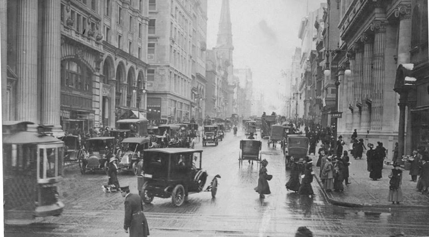 New Yorki tänavad 20. sajandi algul. Foto on illustratiivne.