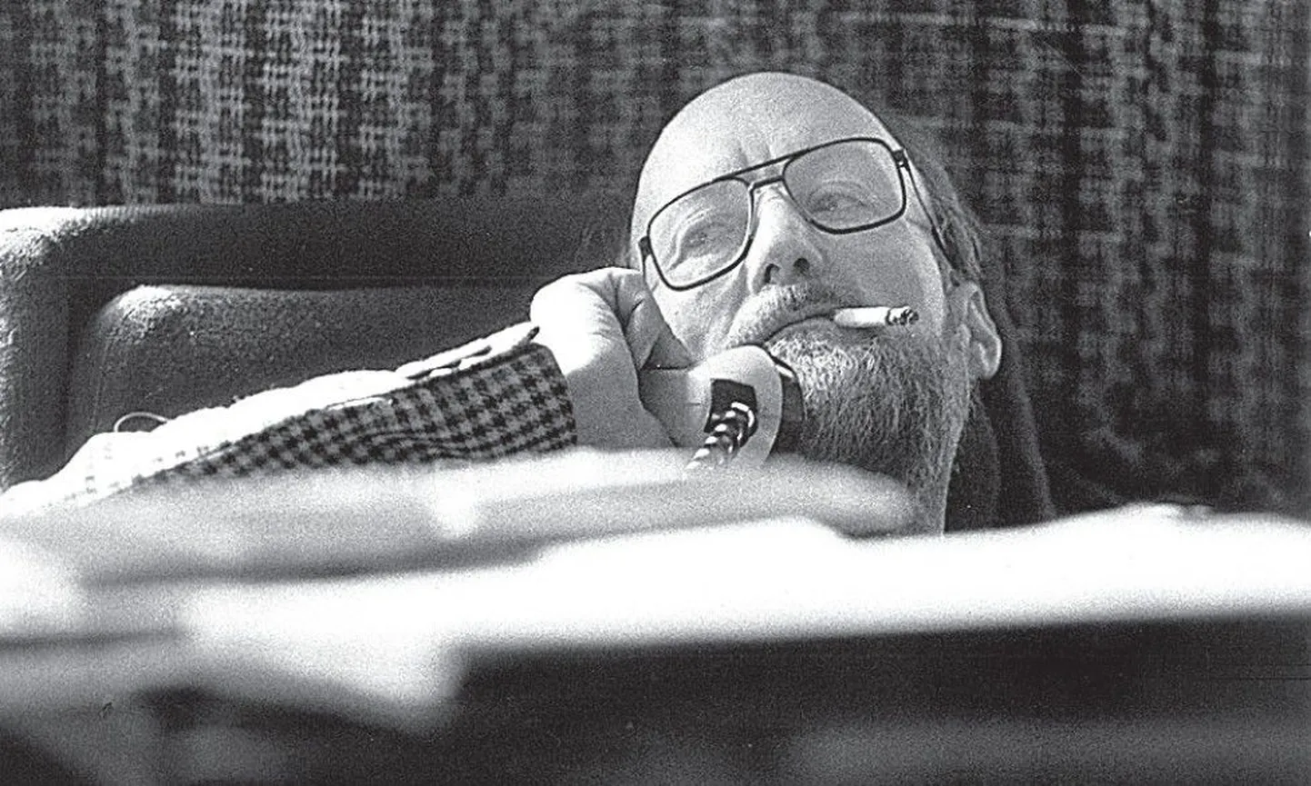 Jaan Ruus aktsioonis. Aasta on 1992.