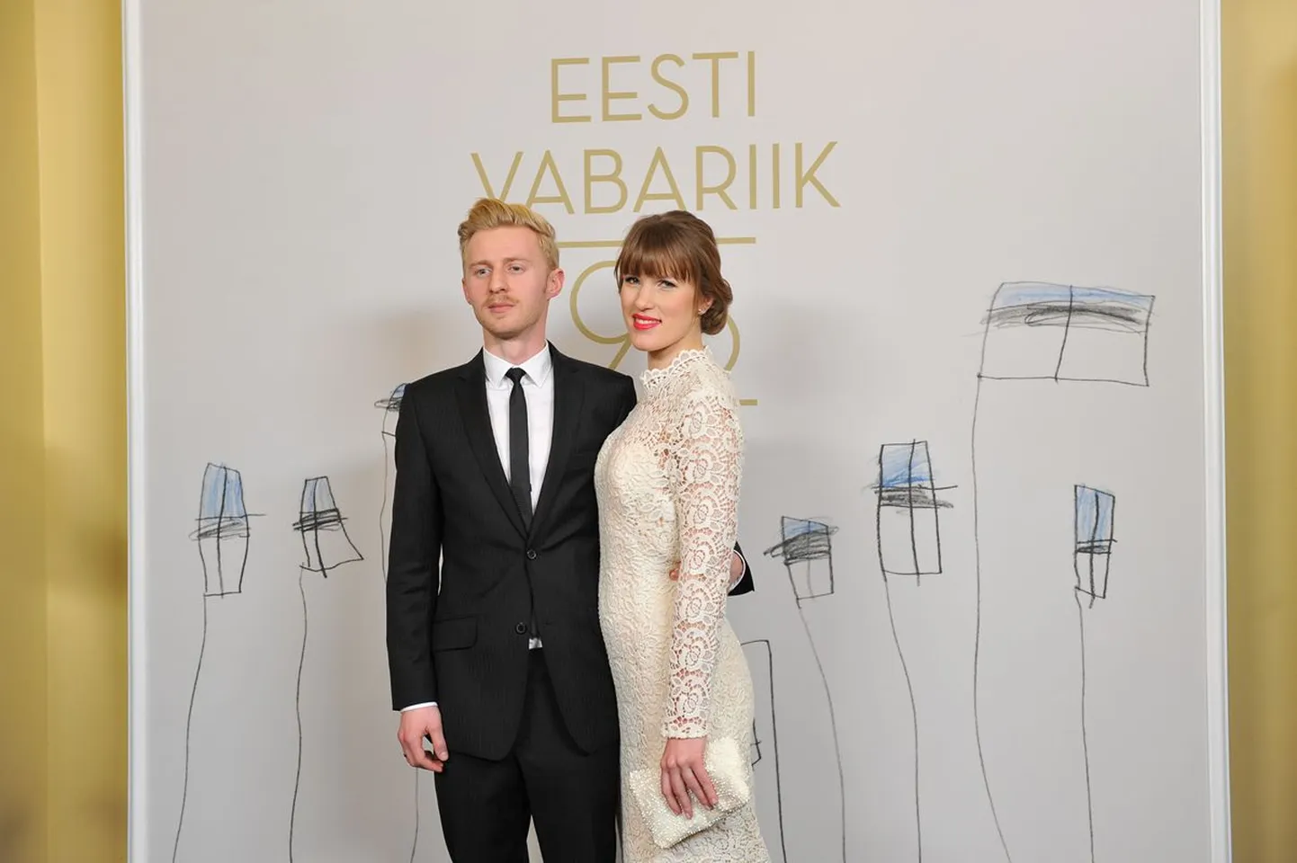 Ewert Sundja koos abikaasaga